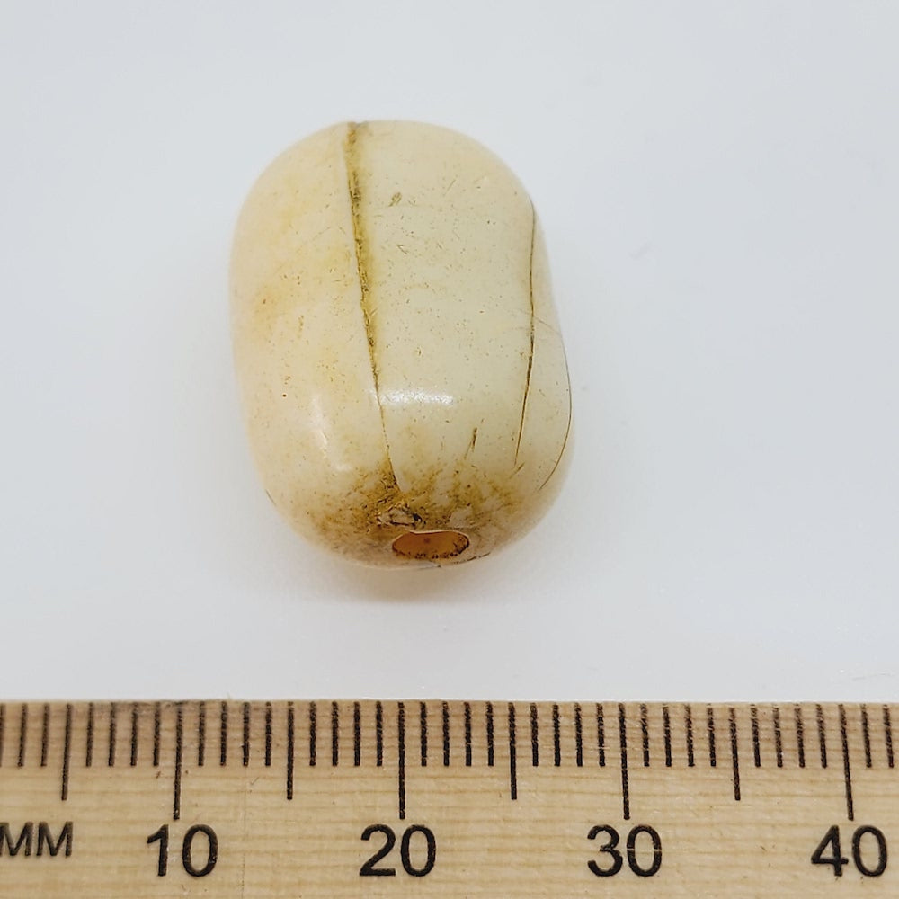 20x12m Capsule (25) - Antique Bone Look Vintage Beads