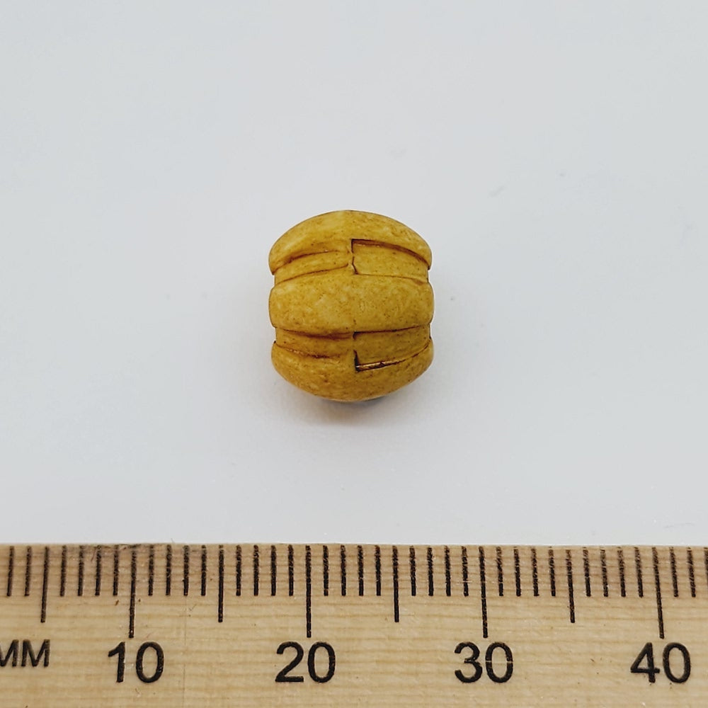 10x11mm Onion (25) - Matte Tan - Vintage Lucite Beads