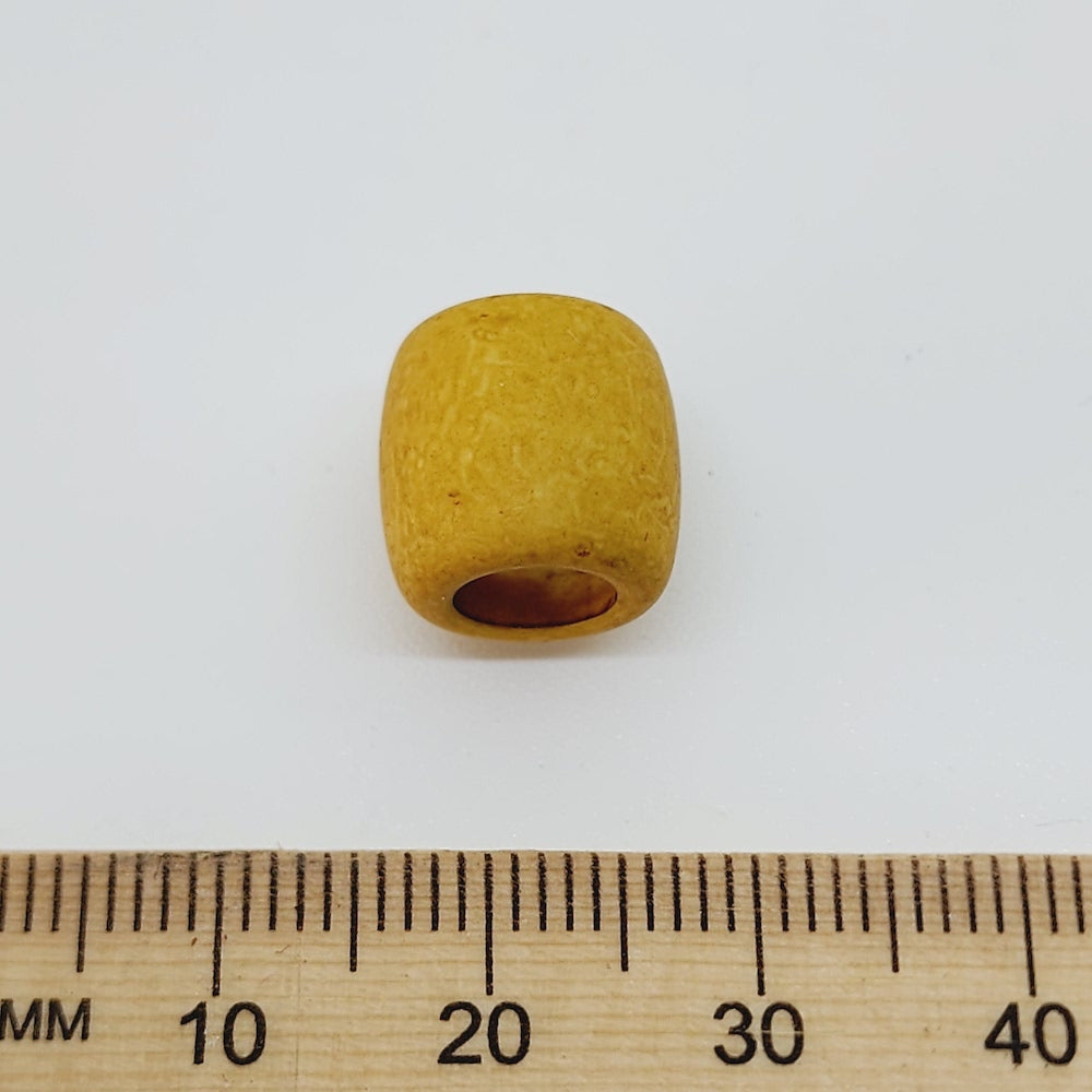 12mm Tube (25) - Matte Tan - Vintage Lucite Beads