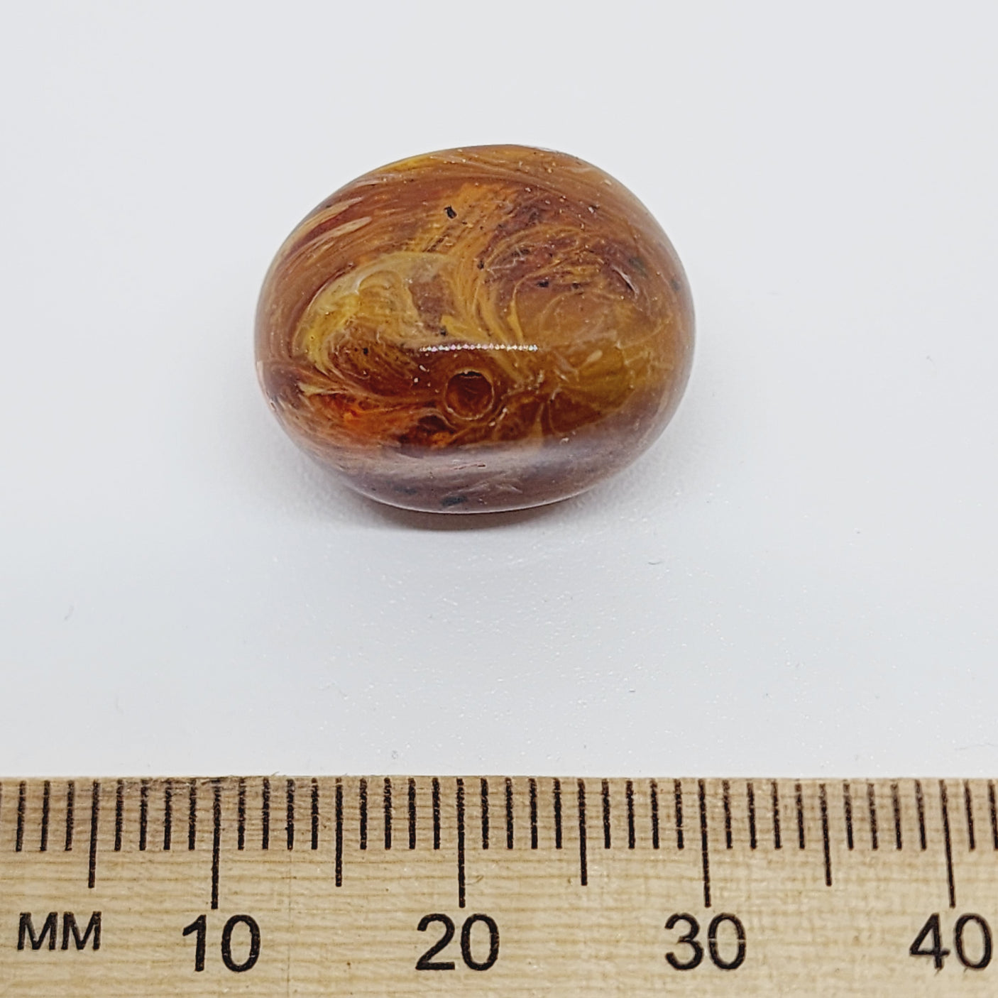 18mm Nugget (10) - Toffee - Vintage Lucite Beads