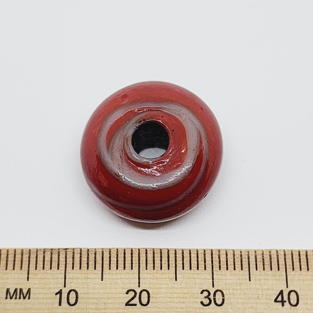 9x18mm Wheel (5) - Multi Colours - Glass Vintage Replica Trade Beads