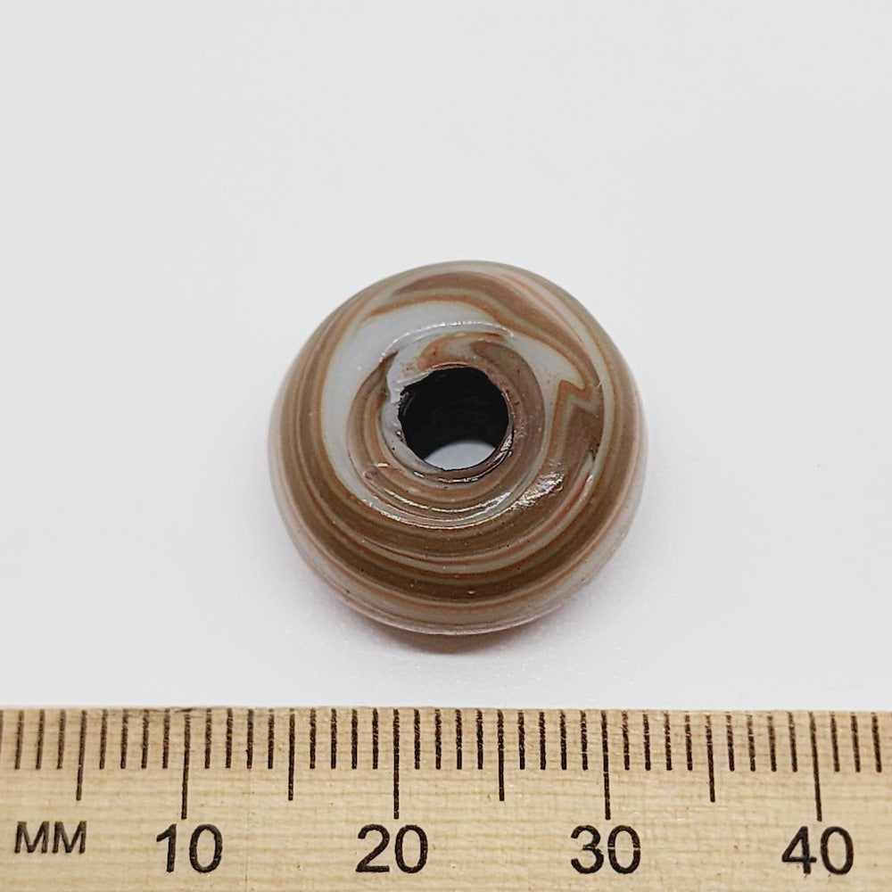 9x18mm Wheel (5) - Multi Colours - Glass Vintage Replica Trade Beads