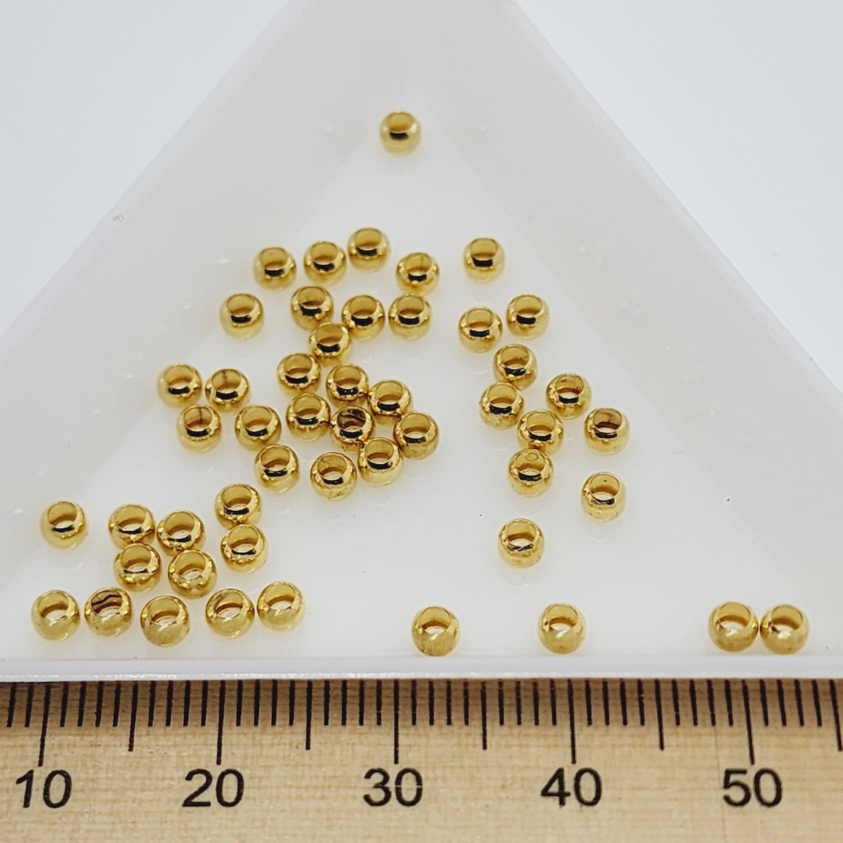 3mm Crimps - Gold (50)