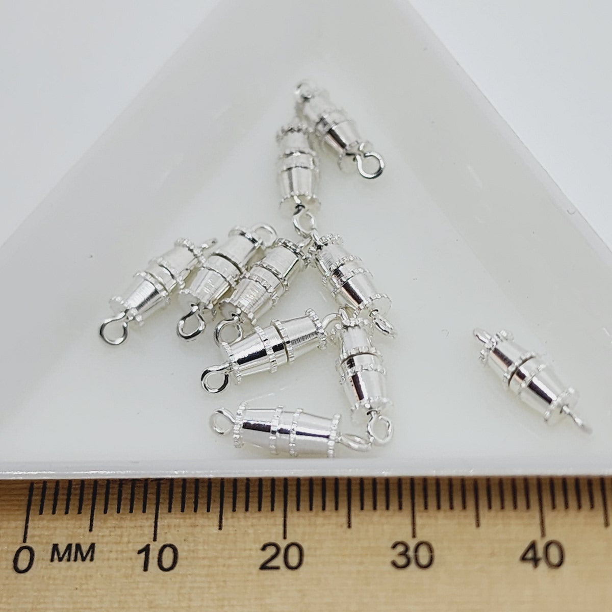 Screw/Barrel Clasps (10) - Silver - Bead Shack