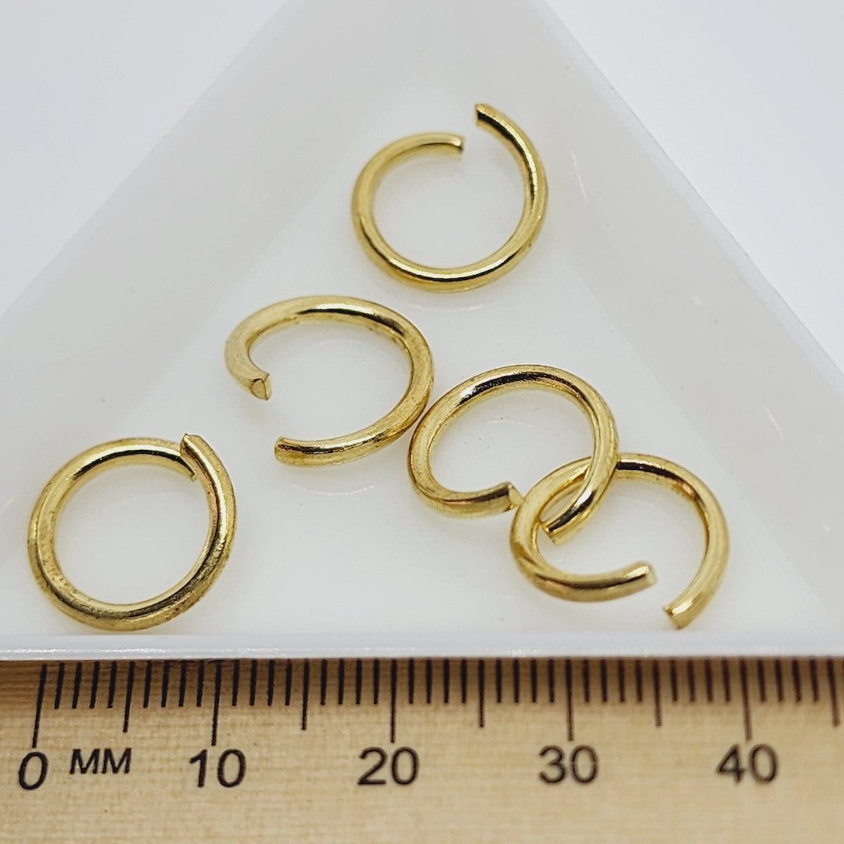 13x1.8mm Jumprings (10) - Gold