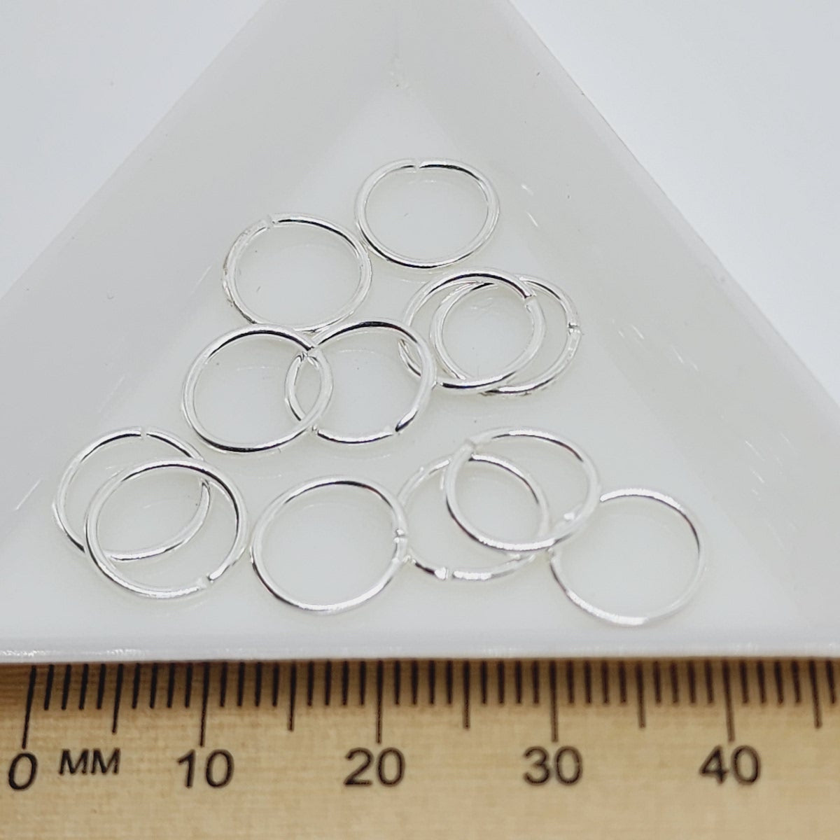10x1mm Jumprings (50) - Silver