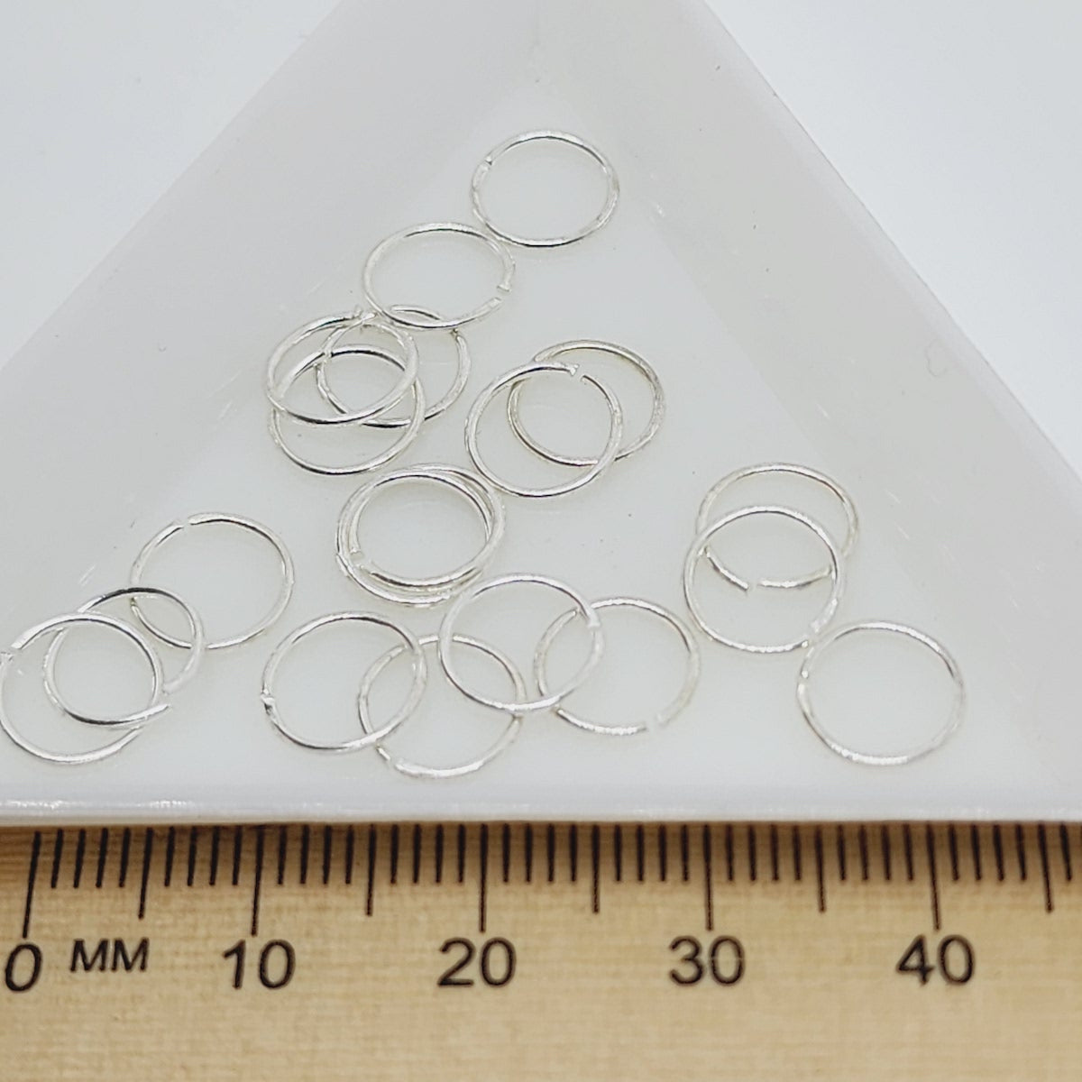 8mm Jumprings (100) - Silver
