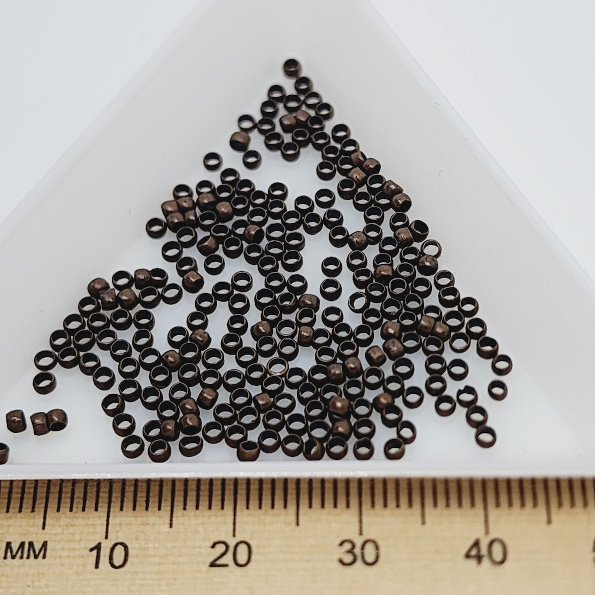 2x1mm Crimps (50) - Ancient Brass