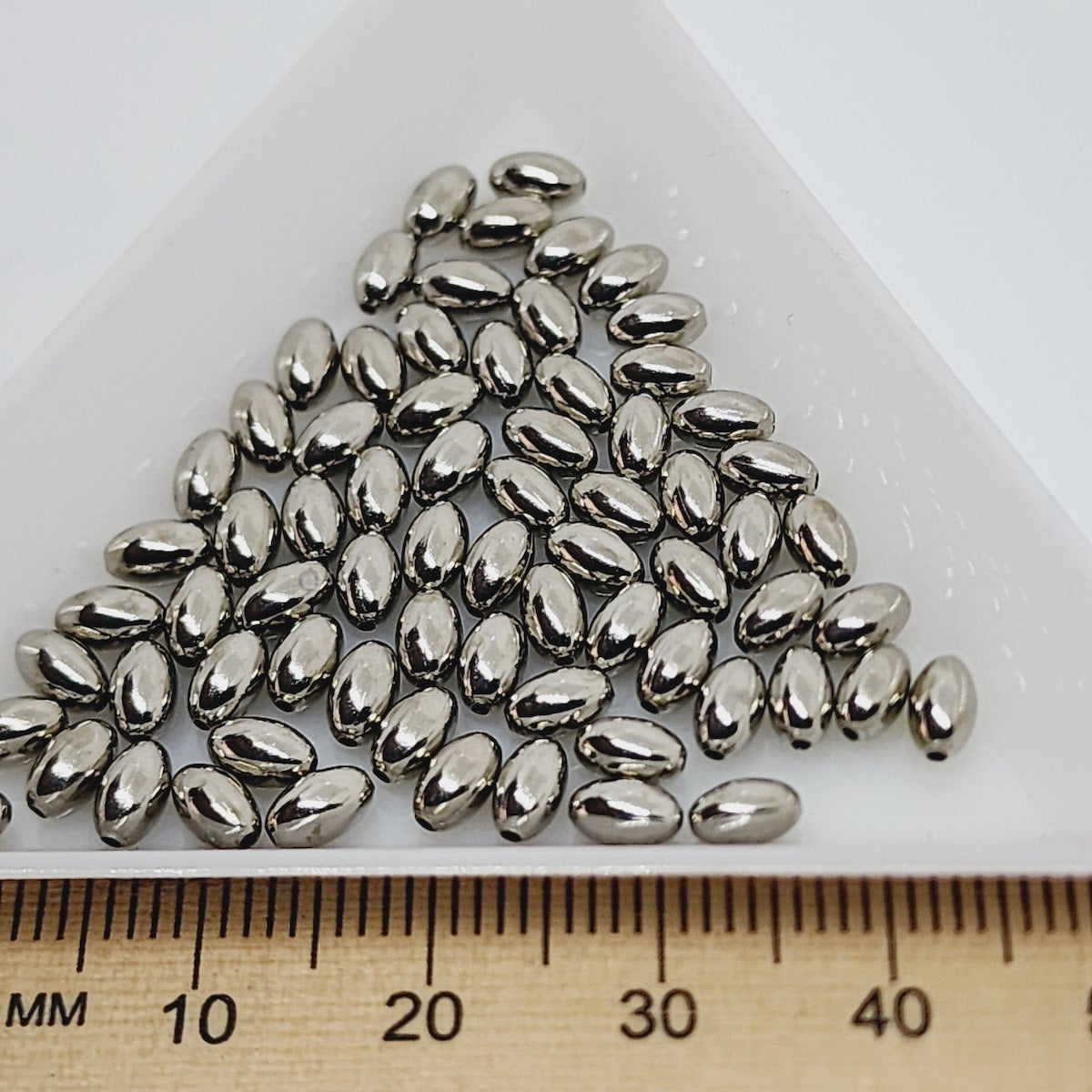 5x3mm Rice Bead (100) - Nickel