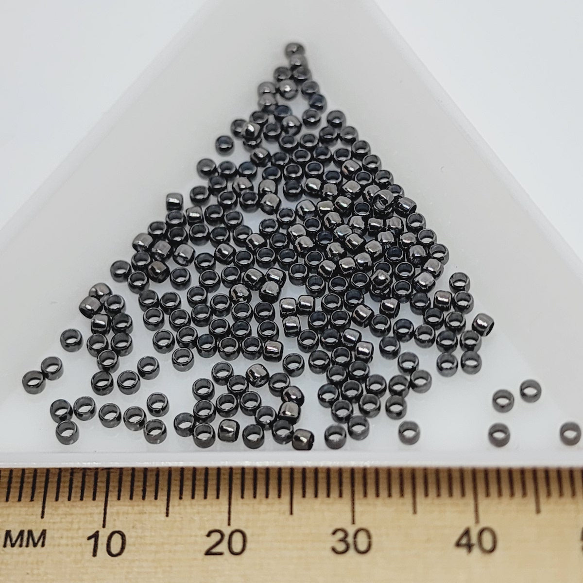 2mm Crimps (50) - Black Nickel