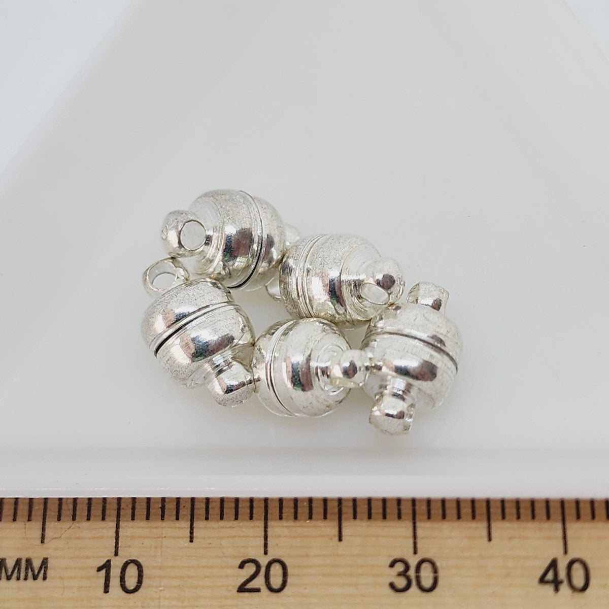 7x11mm Magnetic Clasps (5) - Silver