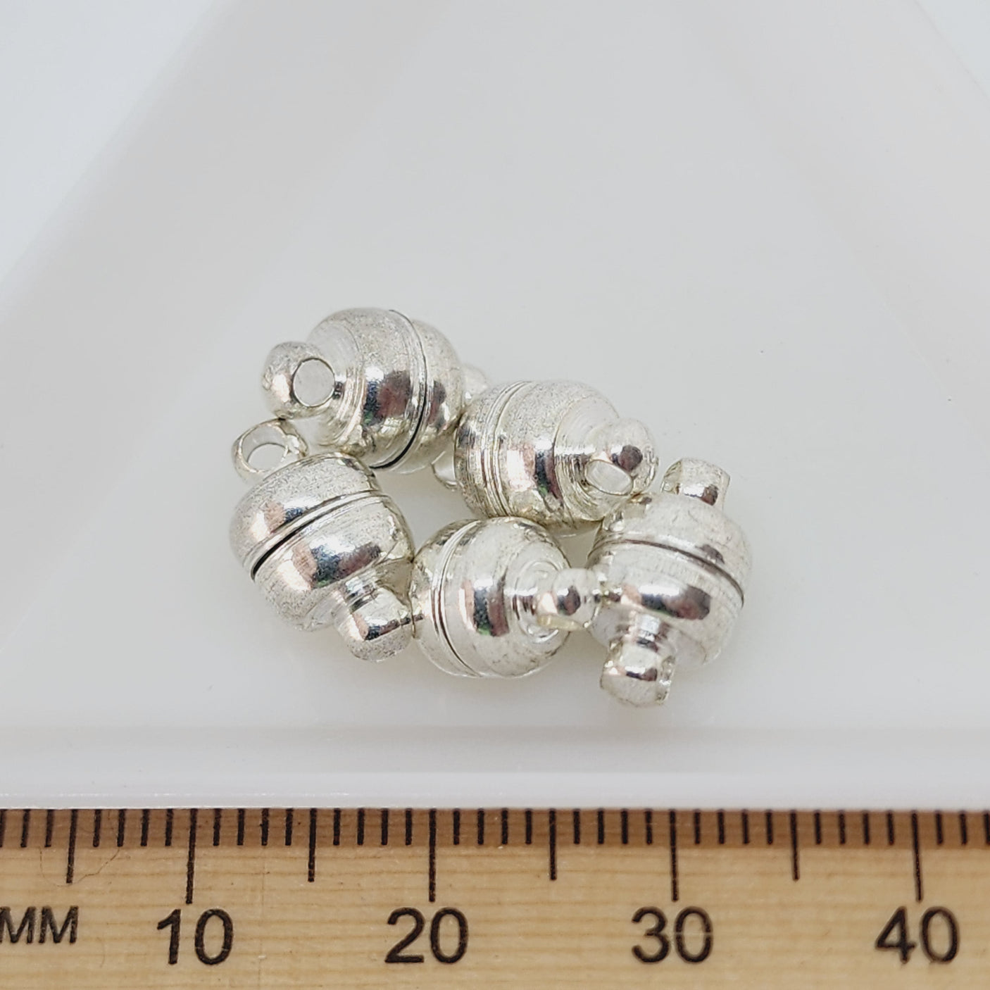 7x11mm Magnetic Clasps (5) - Silver