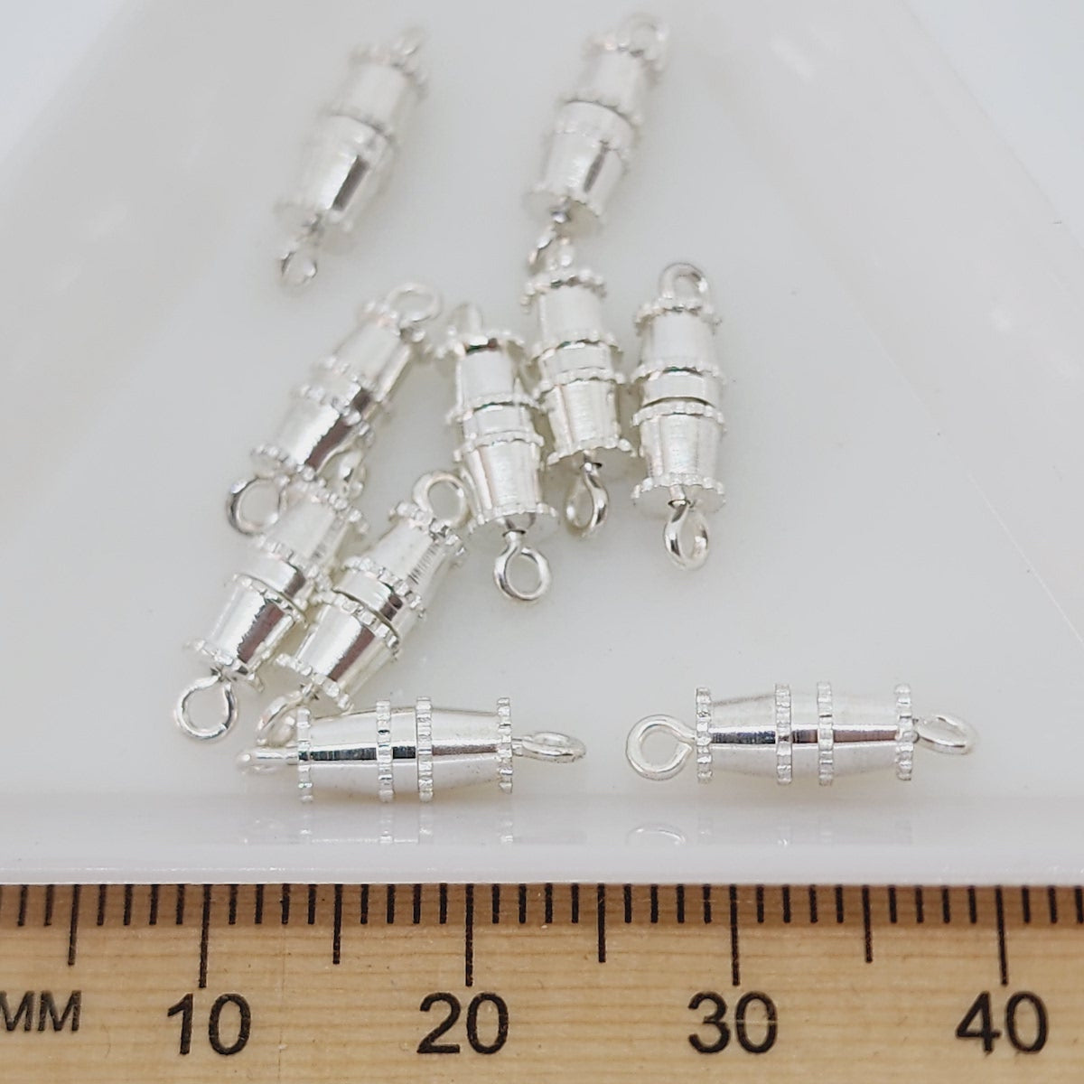 Screw/Barrel Clasps (10) - Silver - Bead Shack