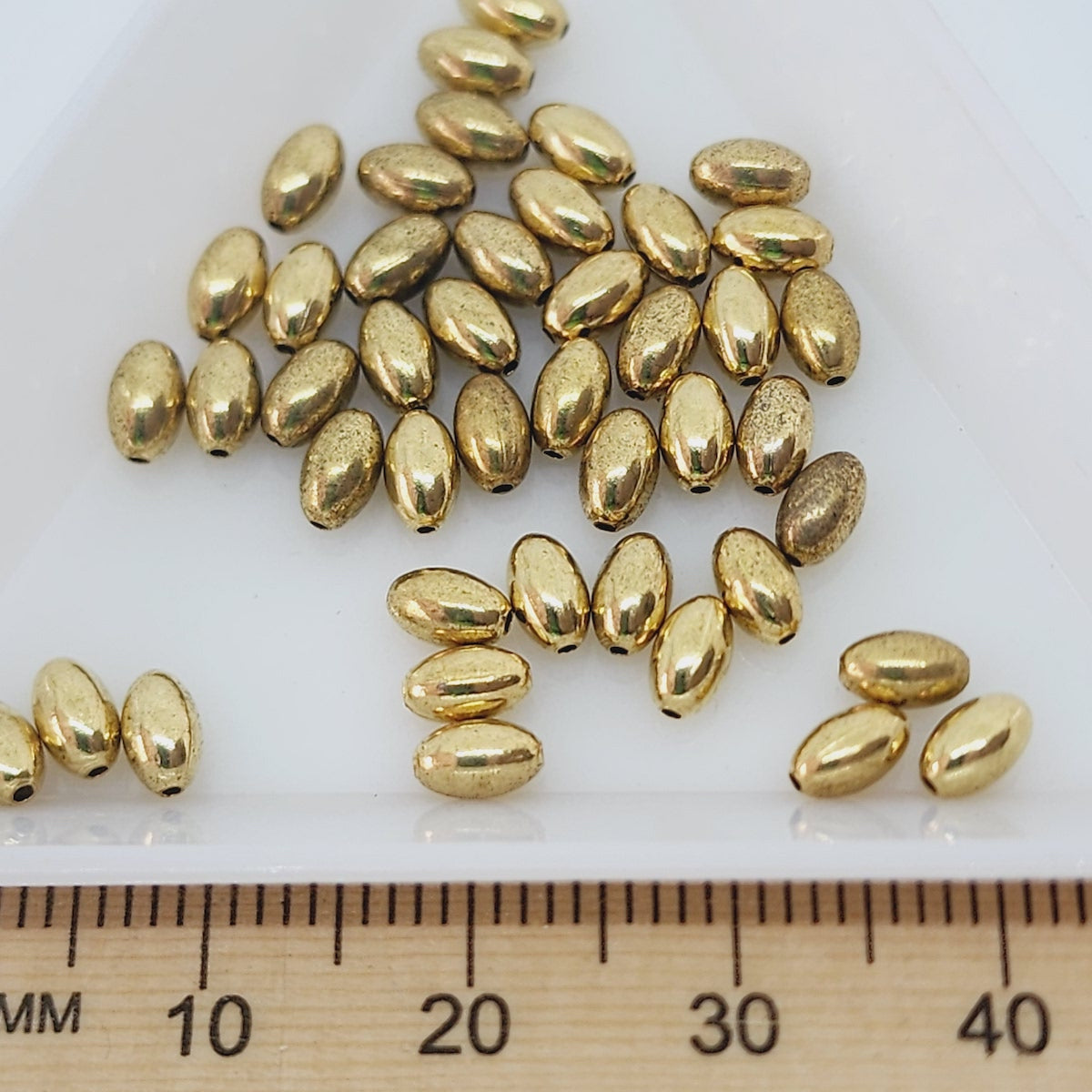 5x3mm Rice Bead (100) - Gold
