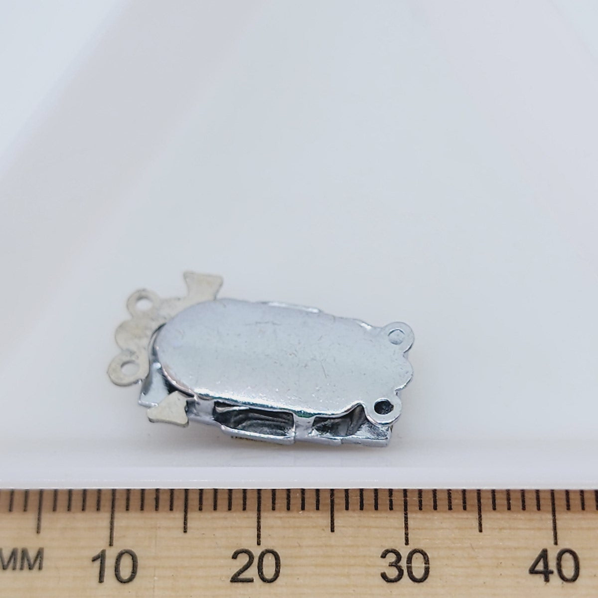 2 loop Silver Vintage Clasp Qty: 1 Set