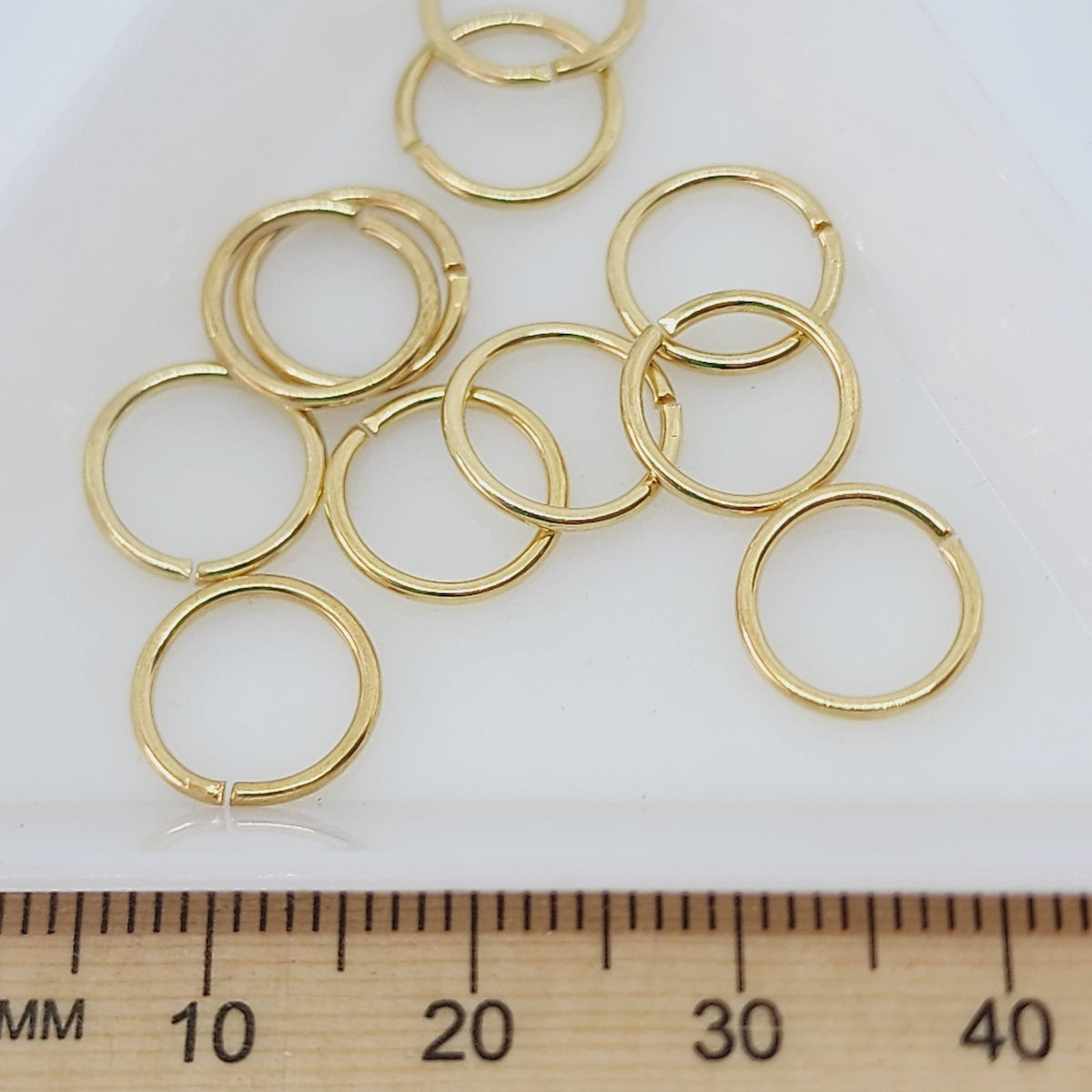10x1mm Jumprings (50) - Gold