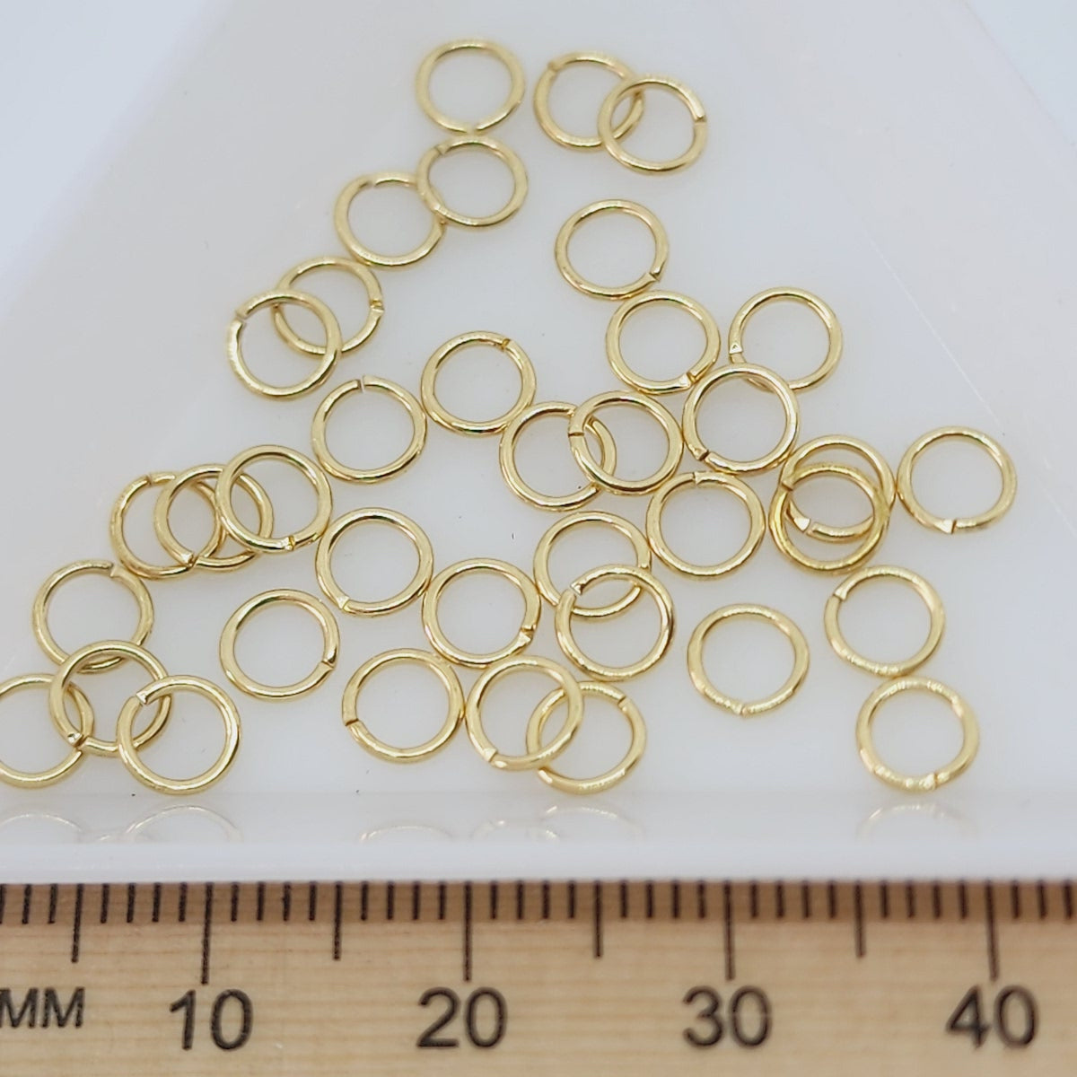 5mm Jumprings (100) - Gold - Bead Shack