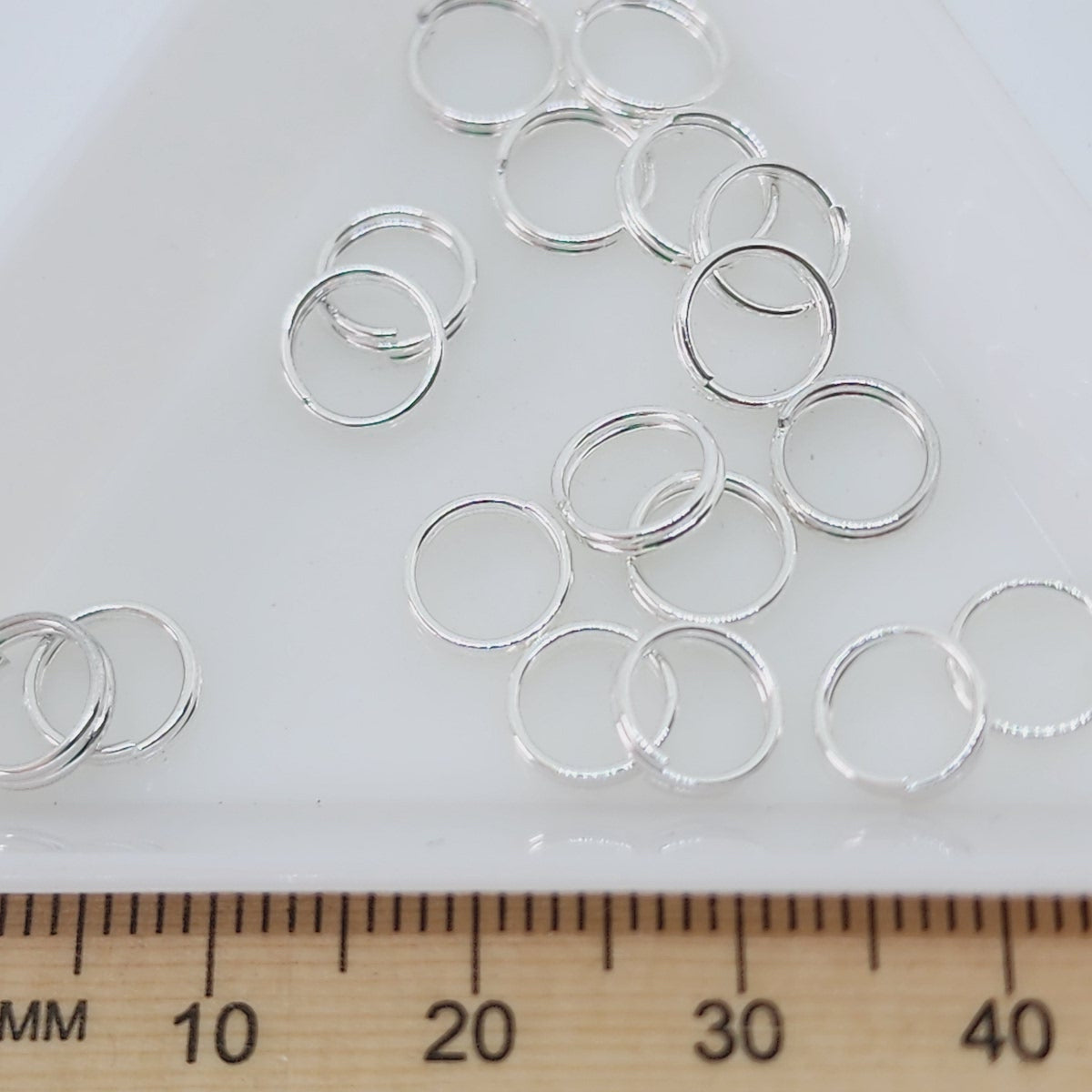 7mm Splitrings (50) - Silver