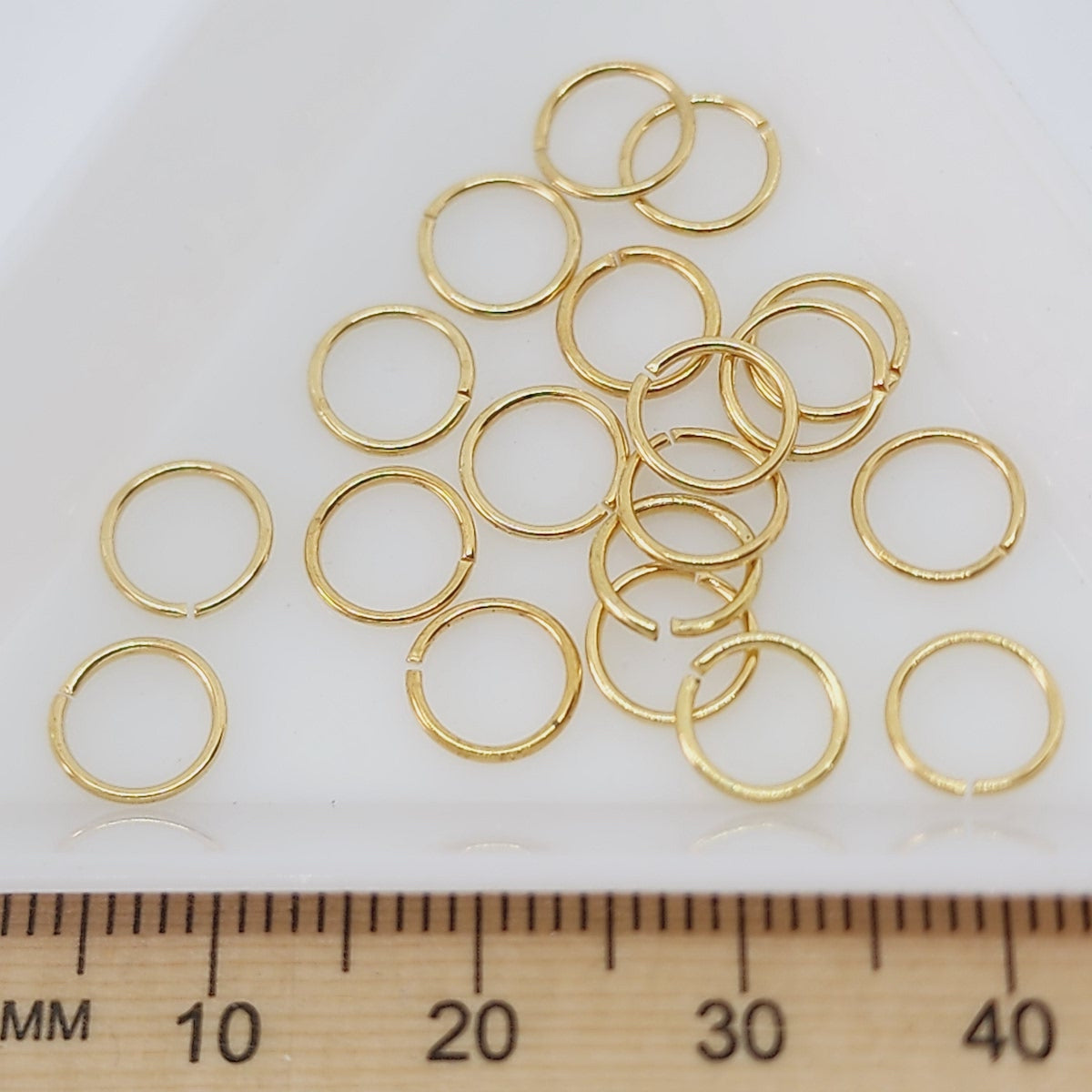7mm Jumprings (100) - Gold - Bead Shack
