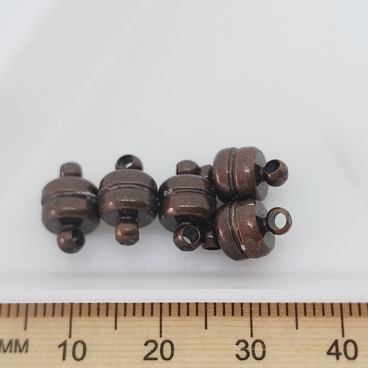 7x11mm Magnetic Clasps (5) - Ancient Brass