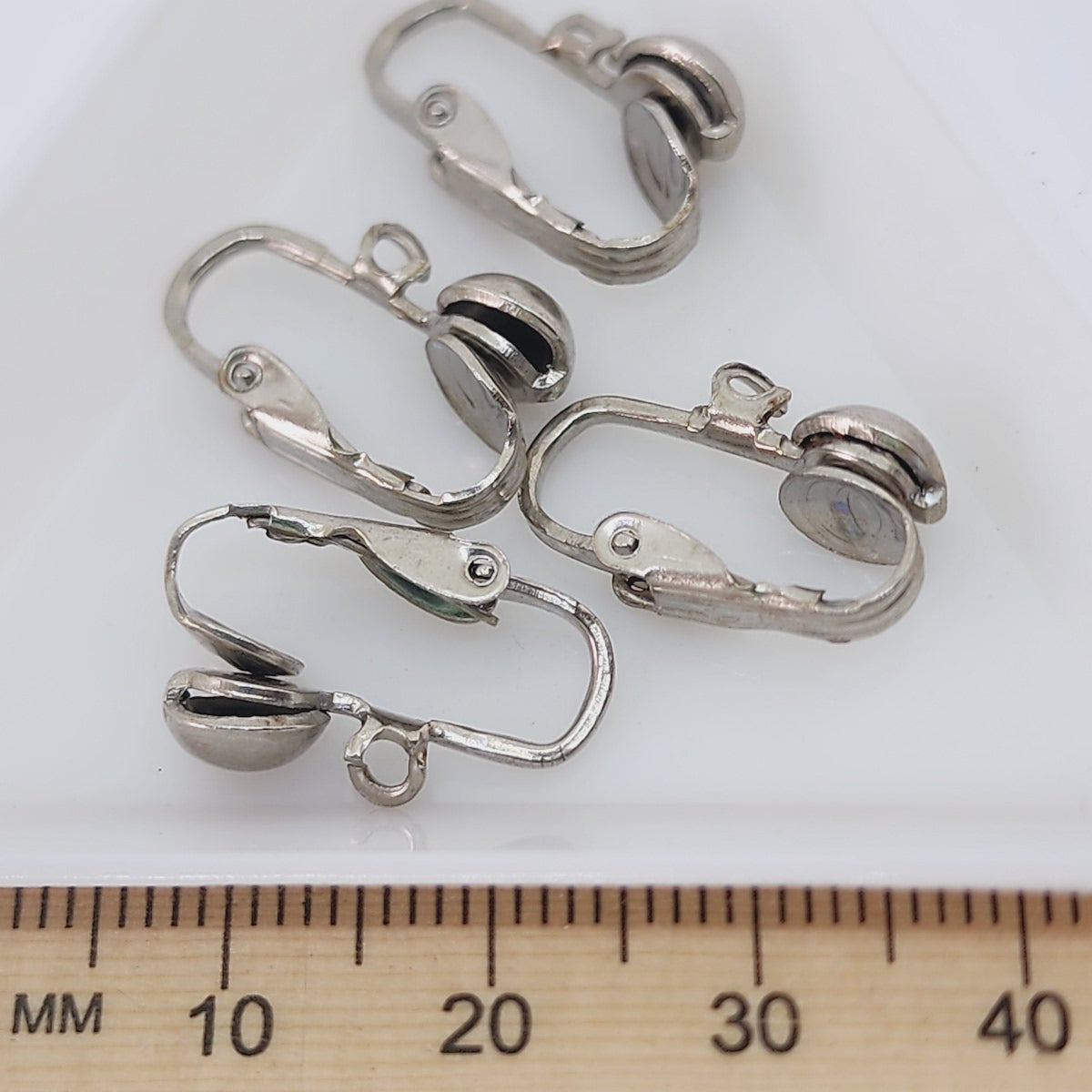 Clip On Ear Fitting (10) - Nickel