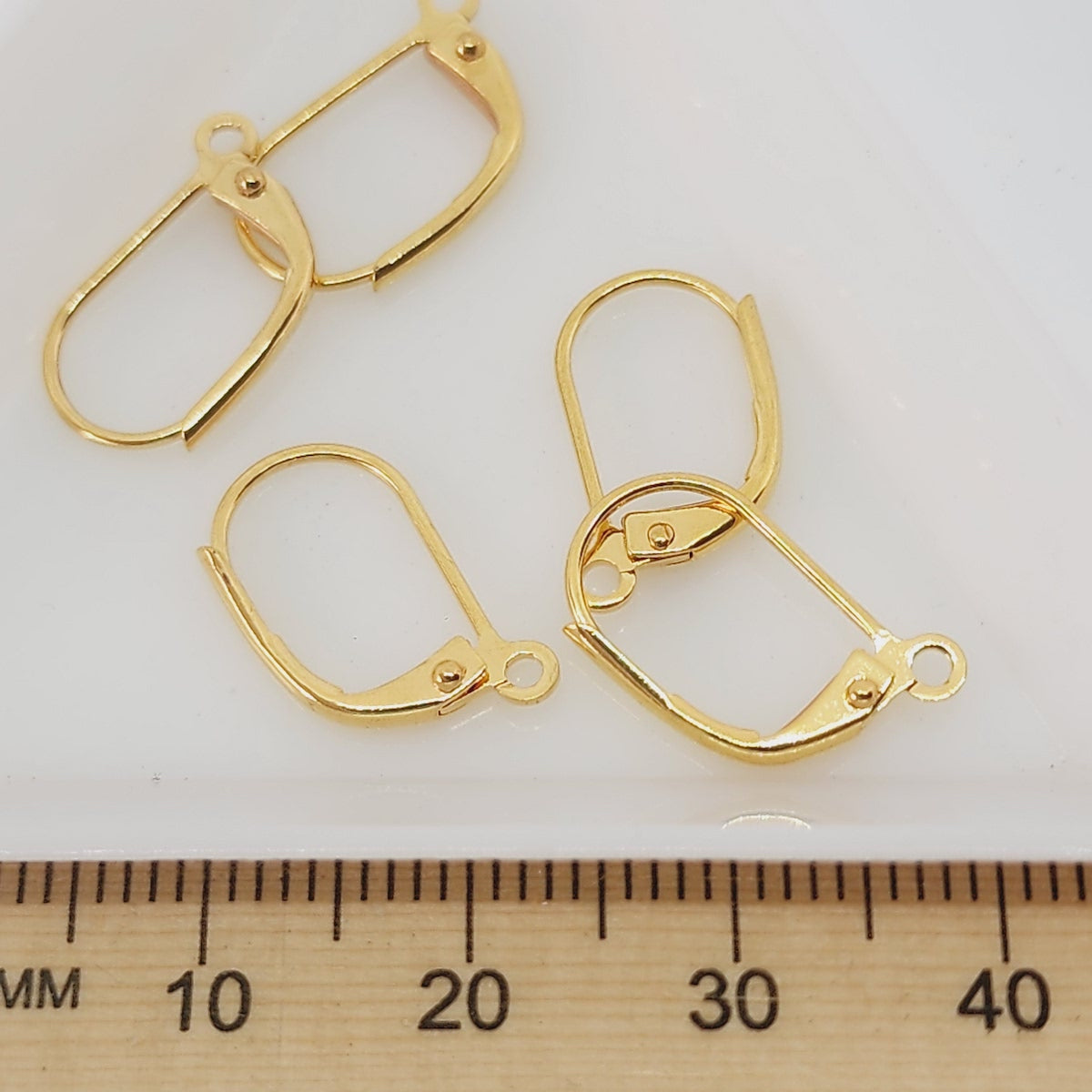 Continental Ear Wires (10) - Gold