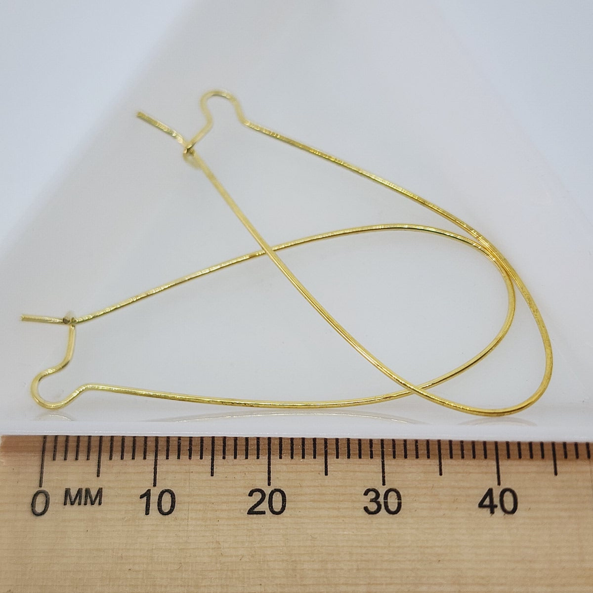 43mm Kidney Ear Wires (10) - Gold