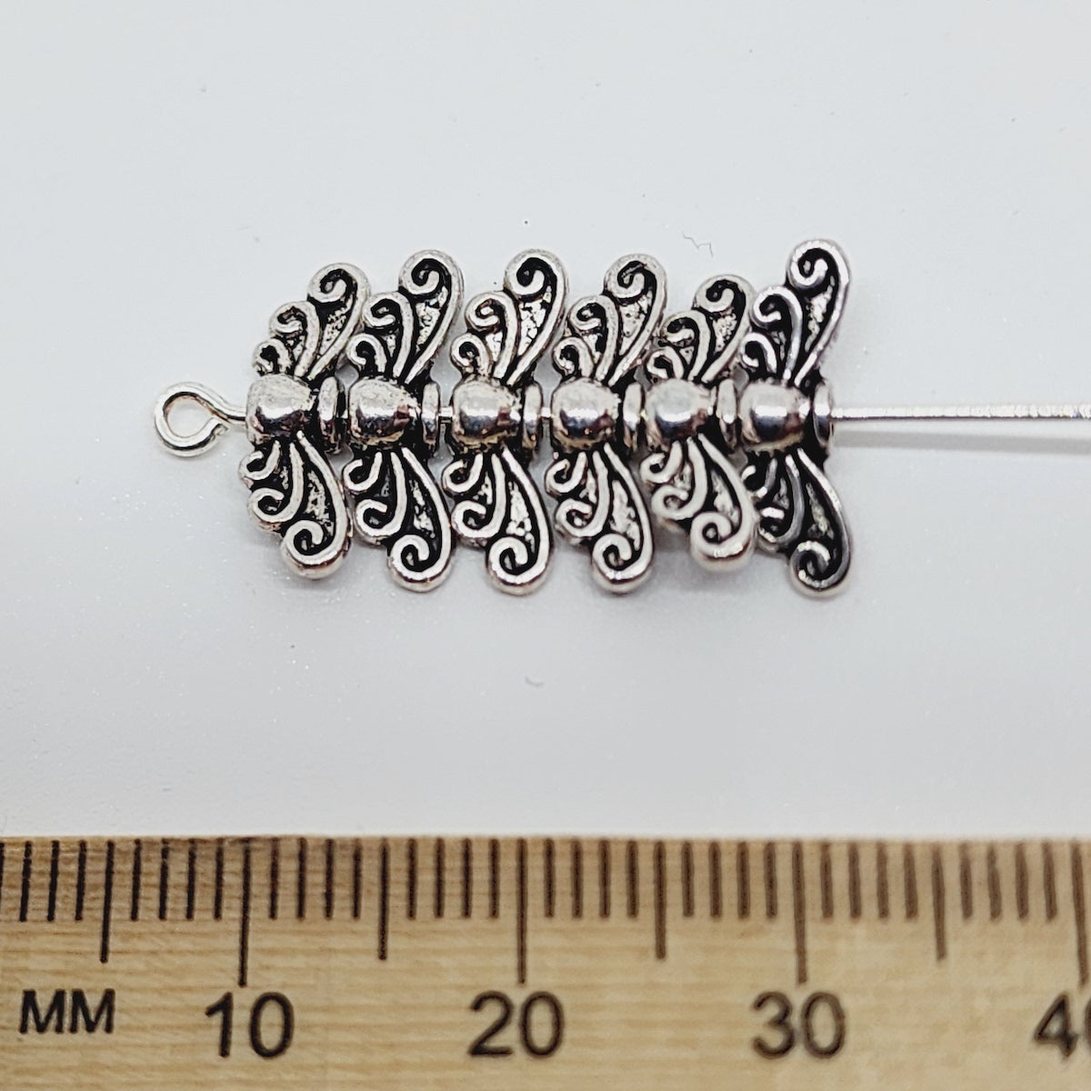 14mm Butterfly Wings (20) - Antique Silver