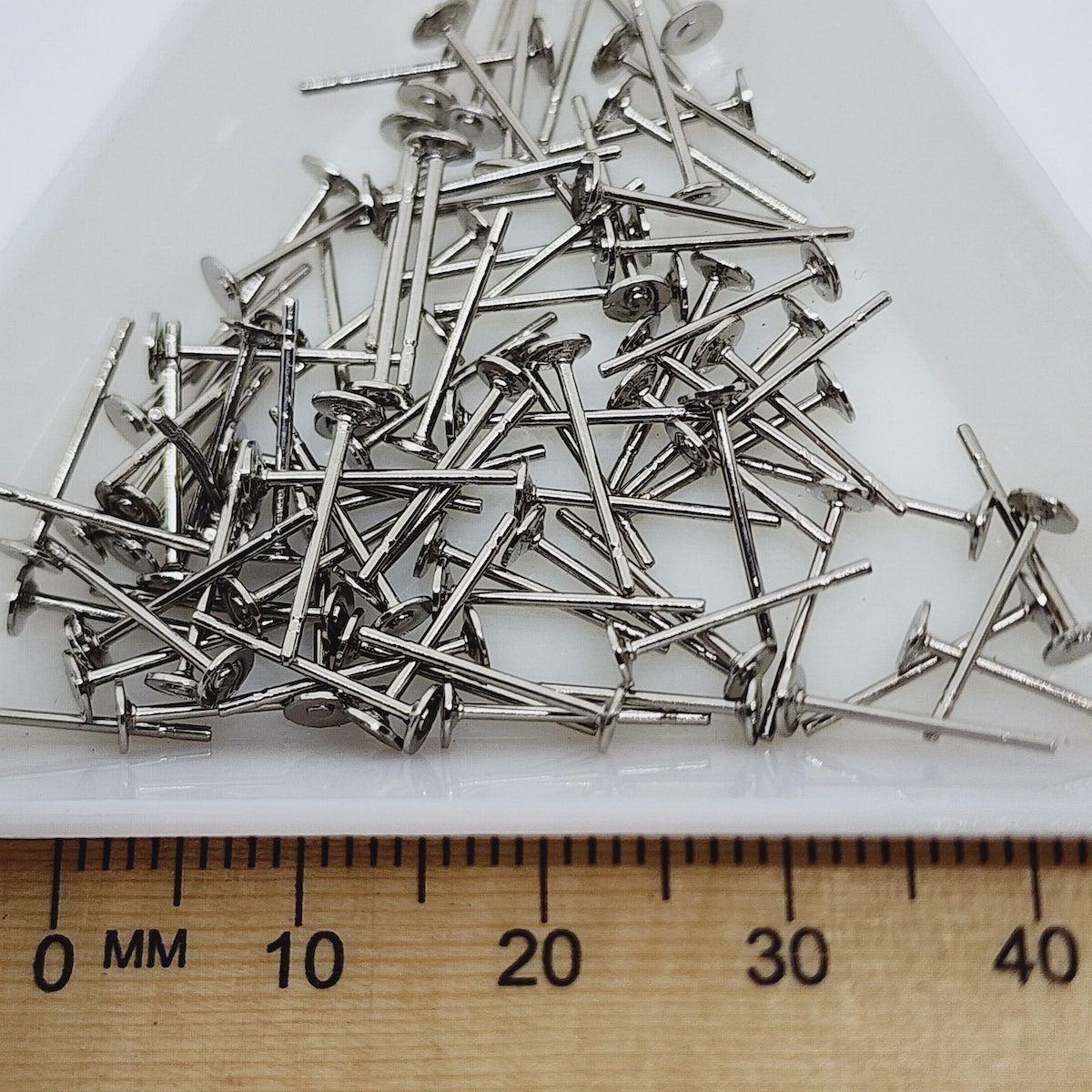 3mm Glue-On Studs (20) - Nickel