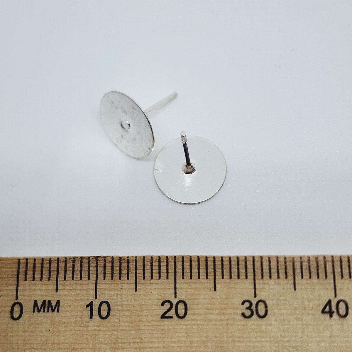 10mm Glue-On Studs (20) - Silver