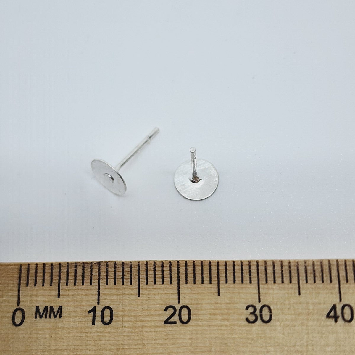 6mm Glue-On Studs (20) - Silver