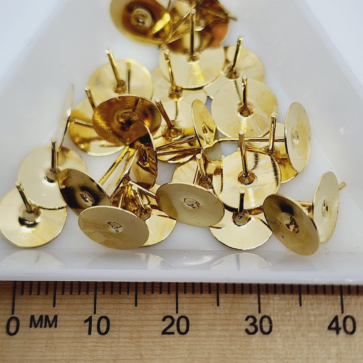 9mm Glue-On Studs (20) - Gold