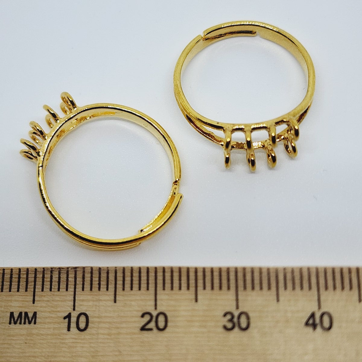 Ring Fitting w. 8 loops (10) - Gold