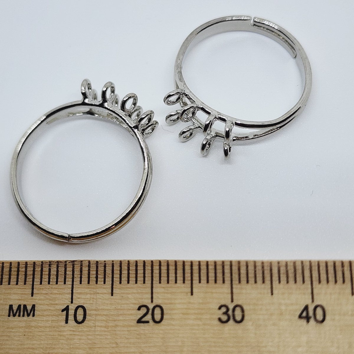 Ring Fitting w. 8 loops (10) - Nickel