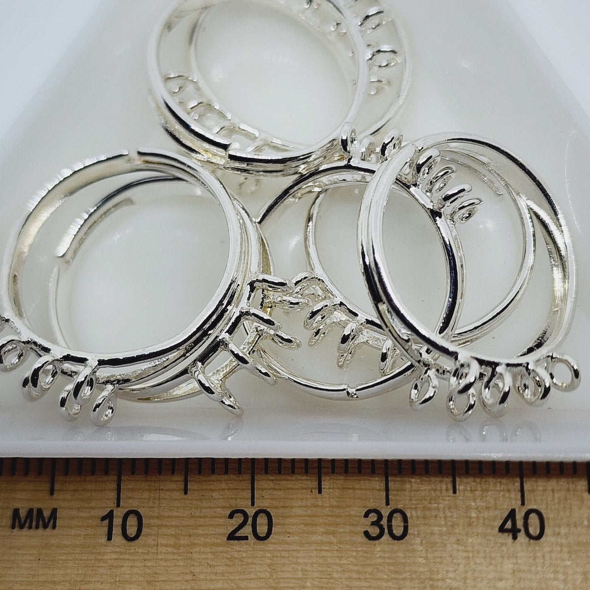 Ring Fitting w. 8 loops (2) - Silver