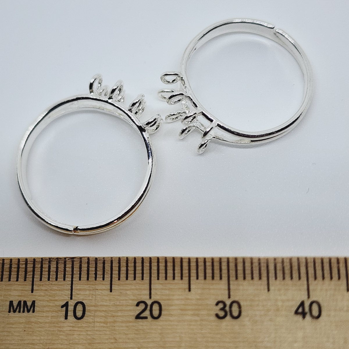 Ring Fitting w. 8 loops (10) - Silver