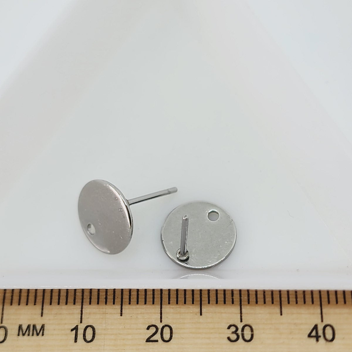10mm Stud Fittings (2) - Platinum