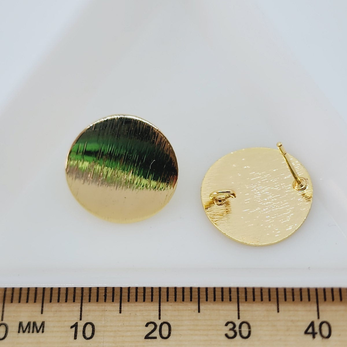 15mm Studs (2) - 18kt Gold Filled
