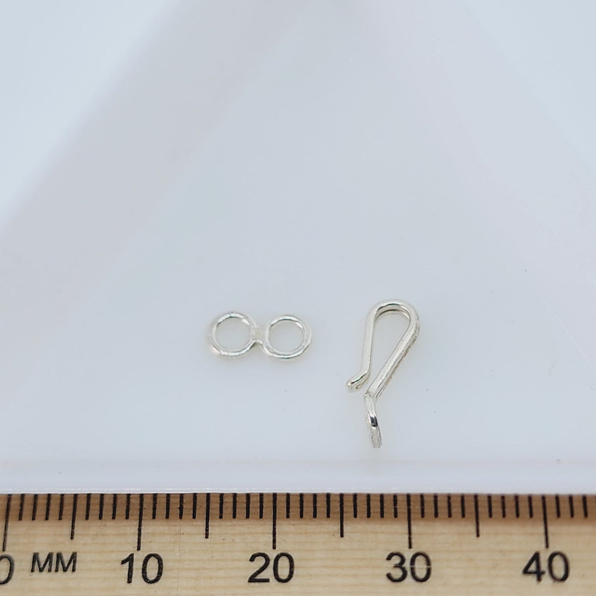 Hook & Eye Clasp- Sterling