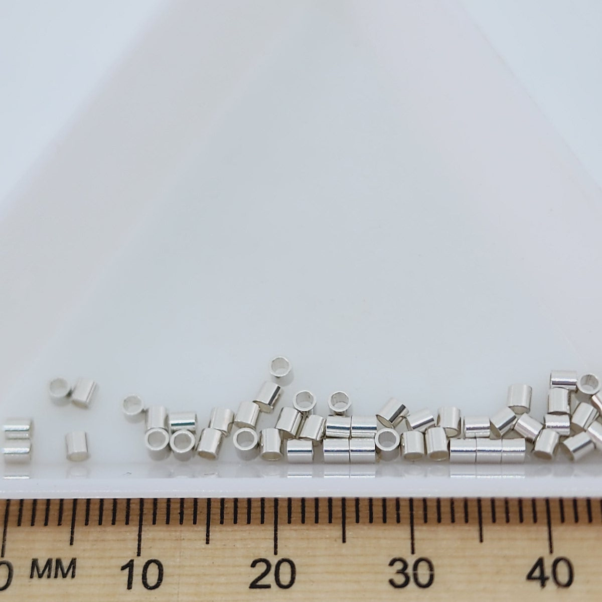 2x2mm Crimps (50) - Sterling Silver