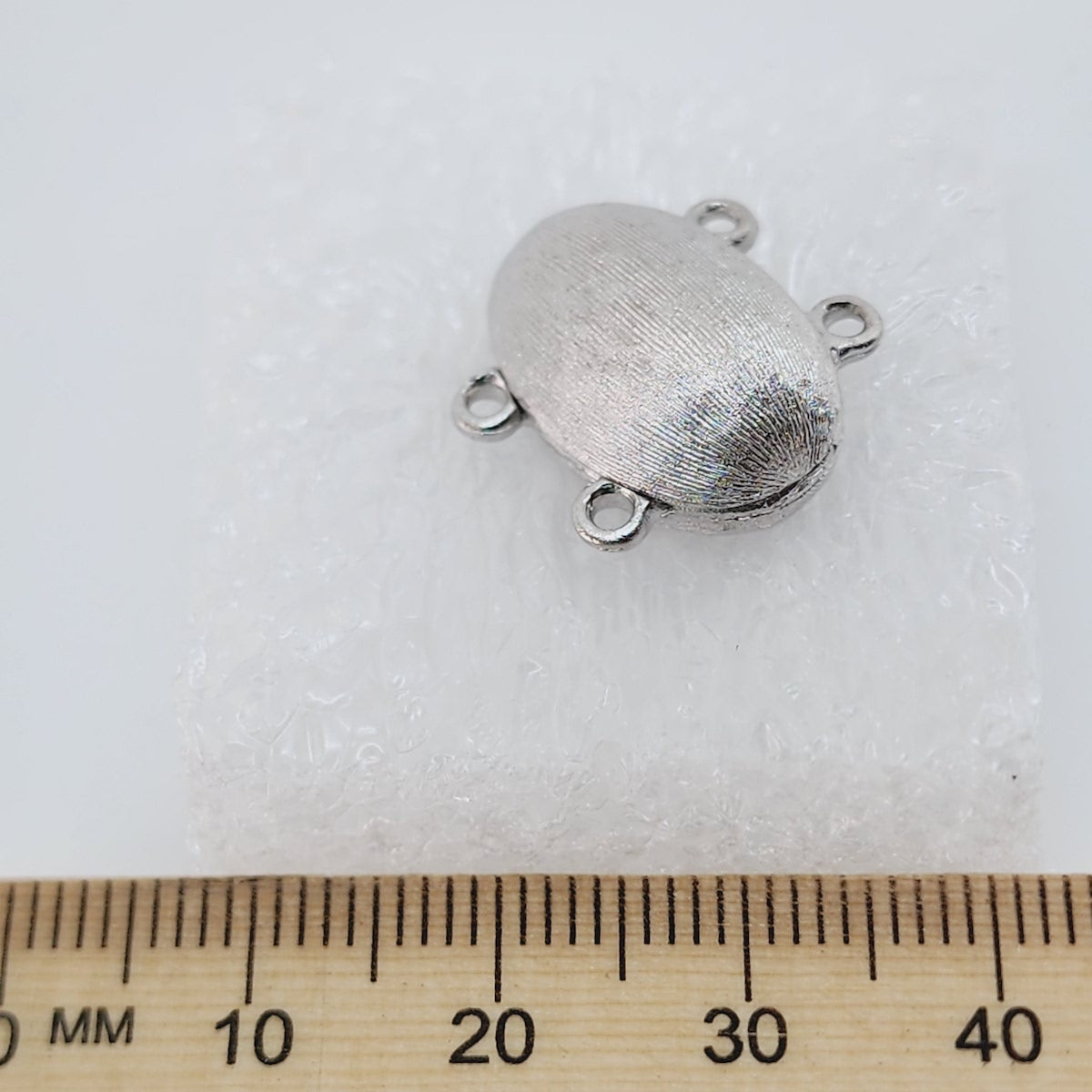 Magnetic 2-Row Clasp - RHODIUM