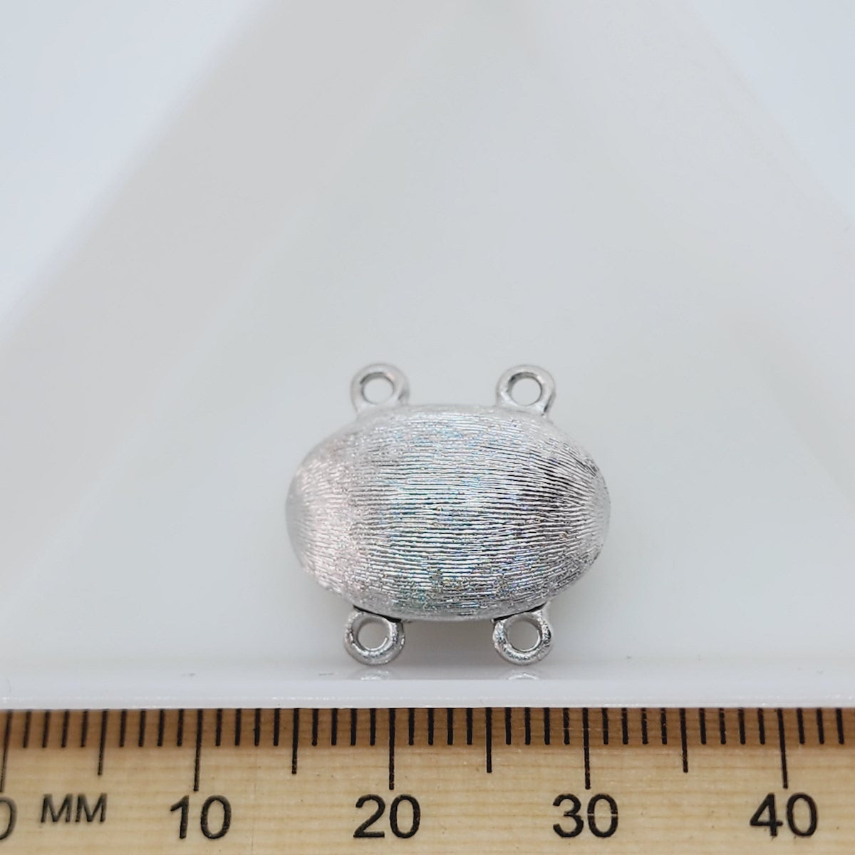 Magnetic 2-Row Clasp - RHODIUM