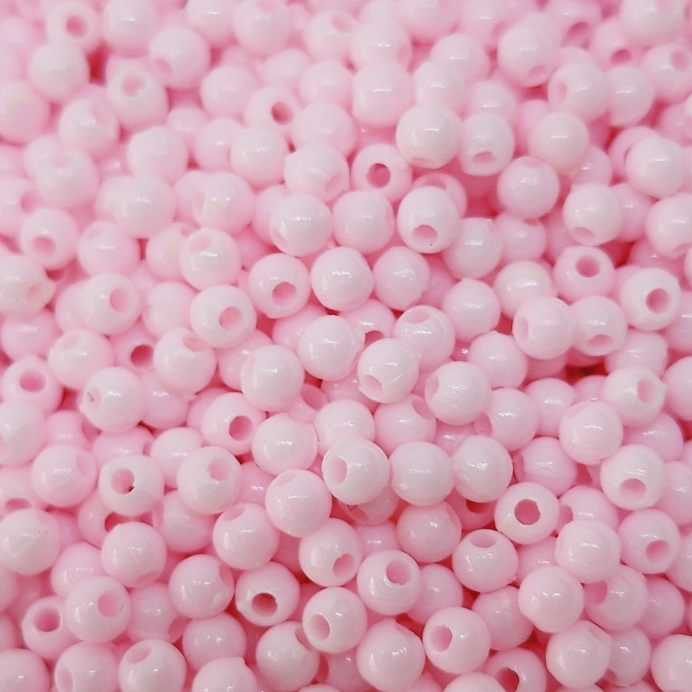 3mm Acrylic Beads (250) - Light Pink