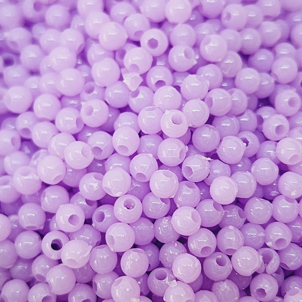 3mm Acrylic Beads (250) - Light Purple