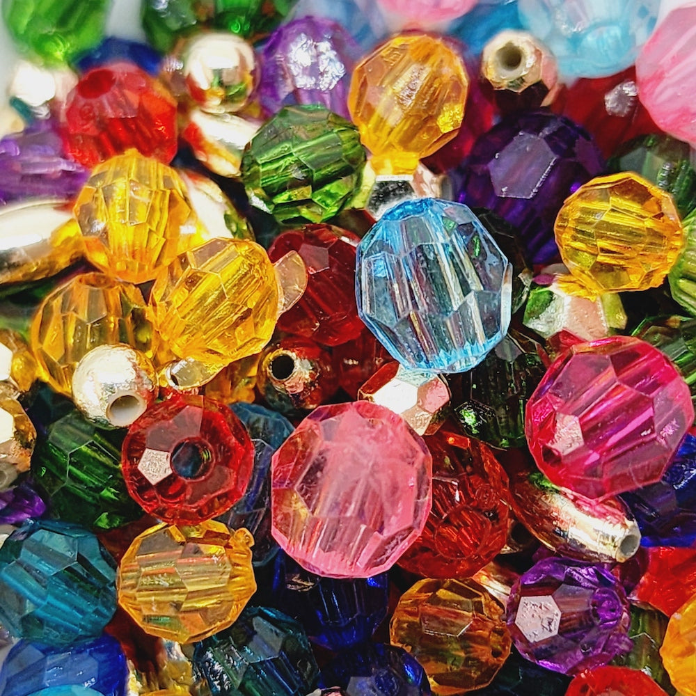 'Stained Glass' Mix - 100 grams - about 1,200 beads