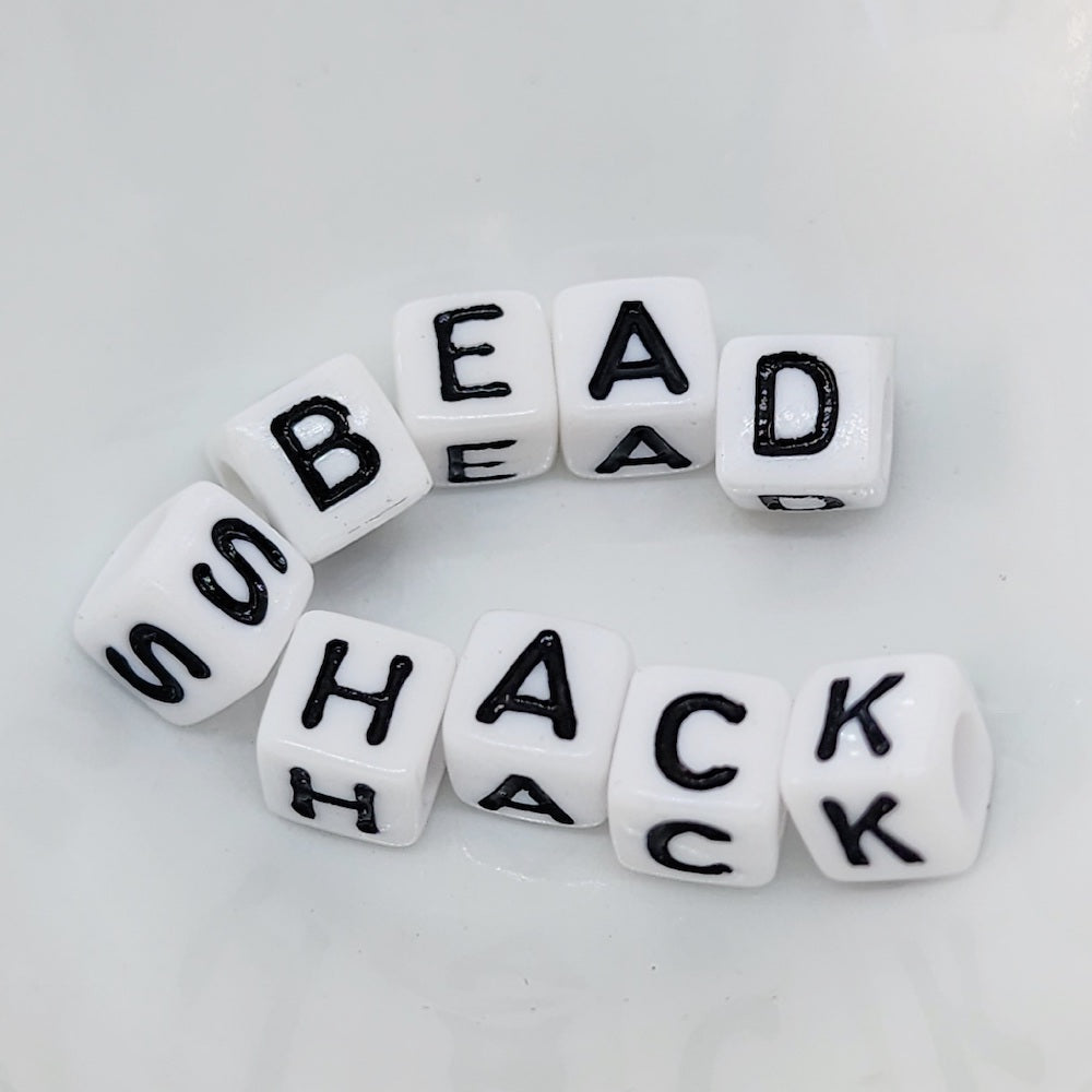 Alphabet Mix (150) - Cube Letter Beads Mixed Pack