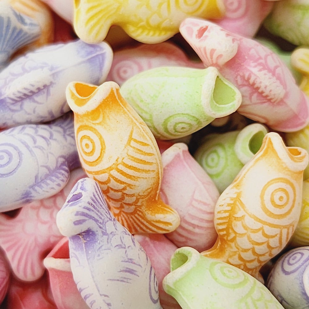 Puffer Fish Beads (25)