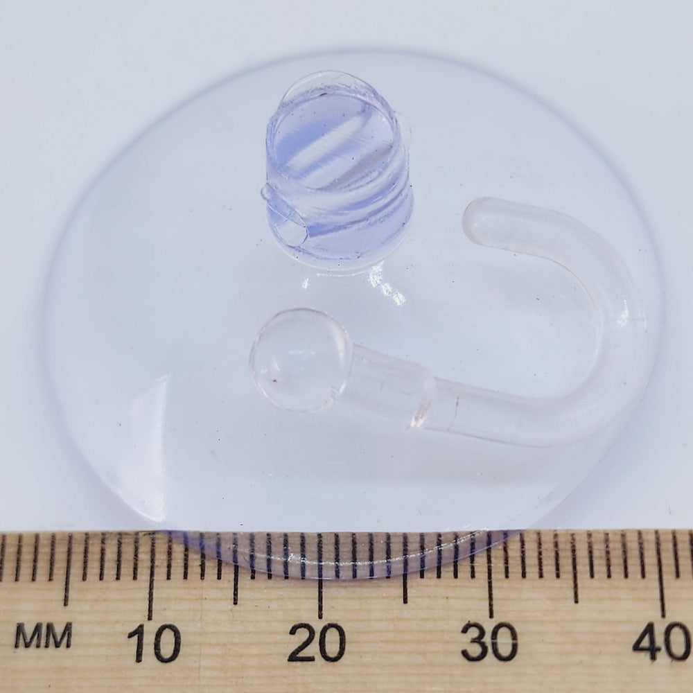 Suction Cups w. Hooks (10) - 4cm