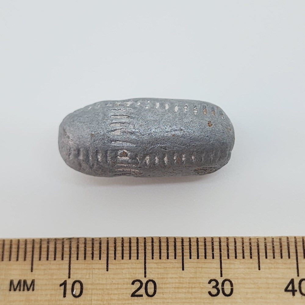 20~25mm Capsule (10) - Antique Light Silver - Vintage Clay Beads