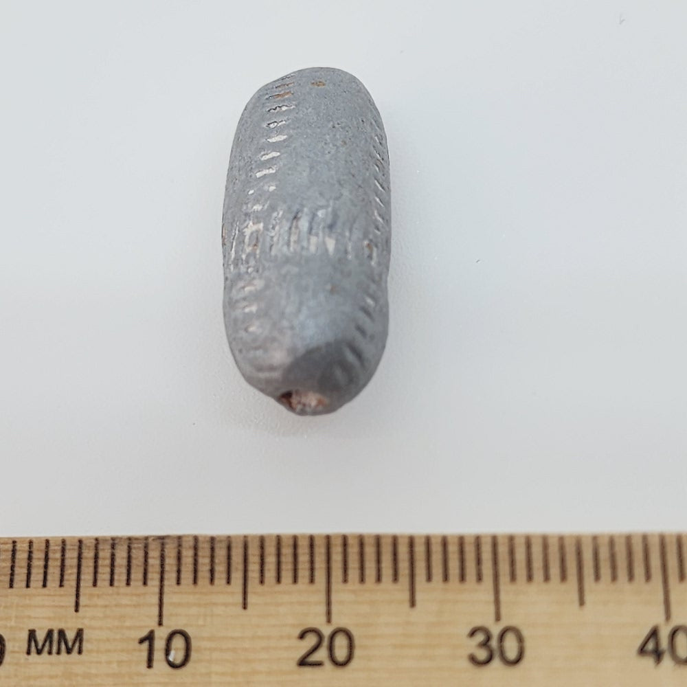 20~25mm Capsule (10) - Antique Light Silver - Vintage Clay Beads